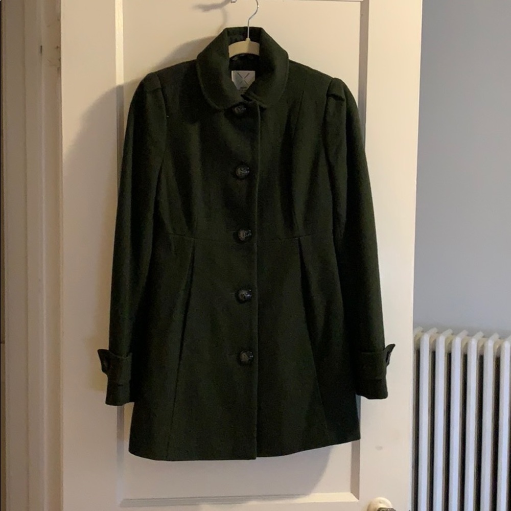 UO- Pins and Needles Long Peacoat - Xs